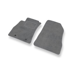 Alfombrillas de Velour adecuadas para Nissan Juke I Crossover (2010-2019) - alfombras para coche - Premium color gris