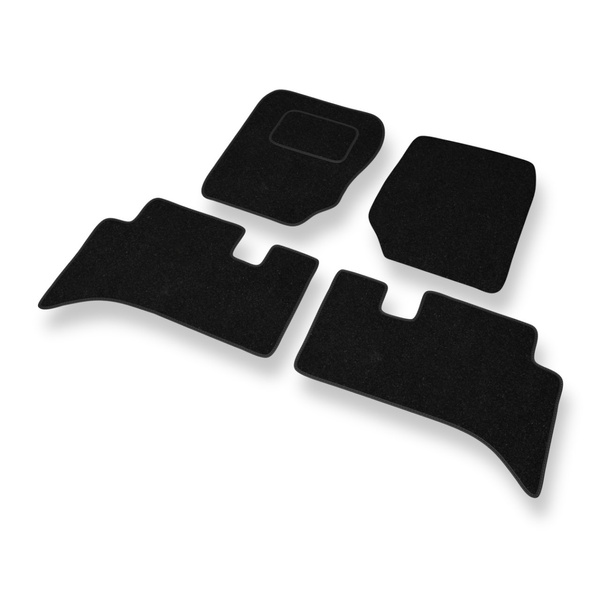Alfombrillas de fieltro adecuadas para Land Rover Range Rover III SUV (2001-2012) - alfombras para coche - color negro