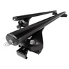 Portaequipajes de techo adecuadas para Toyota Yaris Cross SUV (2021-....) - baca negra para coche - barras para techo de coche - railing integrado - aluminio