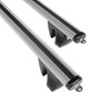 Portaequipajes de techo adecuadas para Fiat Fiorino III Furgoneta (2008-2011) - baca plata para coche - barras para techo de coche - railing - aluminio
