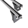 Portaequipajes de techo adecuadas para Opel Meriva A Monovolumen (2003-2009) - baca plata para coche - barras para techo de coche - puntos de montaje - aluminio