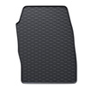 Alfombrillas de goma adecuadas para Ford Focus III Hatchback, Familiar, Berlina (2011-2018) - alfombras para coche - negro - 4 unidades