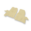 Alfombrillas de Velour adecuadas para Ford Transit VIII Furgoneta (2013-....) - alfombras para coche - Premium color beige