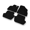 Alfombrillas de Velour adecuadas para Citroen DS5 Hatchback (2011-2015) - alfombras para coche - Premium color negro