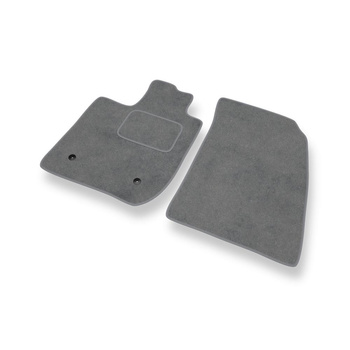 Alfombrillas de Velour adecuadas para Dacia Duster II (2018-2024) - alfombras para coche - Premium color gris