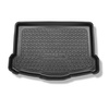 Alfombra para maletero adecuada para Nissan Qashqai II J11 Crossover (02.2014-05.2021) - Protector maletero - Alfombrilla maletero antideslizante - parte inferior del maletero con rueda de repuesto provisional (base doble sacada del maletero)