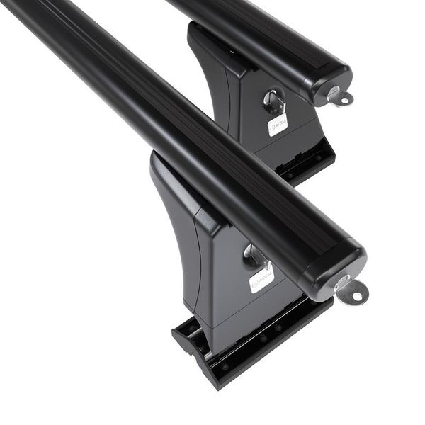 Portaequipajes de techo adecuadas para Citroen Jumpy Furgoneta (1997-2006) - baca negra para coche - barras para techo de coche - puntos de montaje - aluminio