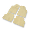 Alfombrillas de Velour adecuadas para Renault Laguna I Sport Tourer, Hatchback (1993-2000) - alfombras para coche - Premium color beige