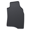 Alfombrillas de goma adecuadas para Fiat Panda III Hatchback (2012-....) - alfombras para coche - negro - 4 unidades