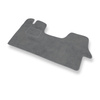 Alfombrillas de Velour adecuadas para Citroen Jumper II Furgoneta (2006-....) - alfombras para coche - Premium color gris