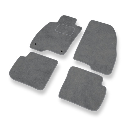 Alfombrillas de Velour adecuadas para Alfa Romeo MiTo (2008-2018) - alfombras para coche - Premium color gris