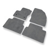 Alfombrillas de Velour adecuadas para Ford C-Max II Monovolumen (2010-2019) - alfombras para coche - Premium color gris