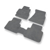 Alfombrillas de Velour adecuadas para Honda CR-V I SUV (1995-2001) - alfombras para coche - Premium color gris