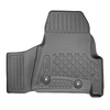Conjunto de alfombrilla para maletero y alfombrillas para el interior del coche TPE para: Ford Transit Custom L2 Furgonetaeta (01.2013- 06.2023) - Caja de cambios manual; solo anteriori; versión corta y larga; 2/3 plazas; tras la tercera fila de asientos
