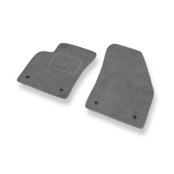 Alfombrillas de Velour adecuadas para Volvo V50 I Familiar (2004-2012) - alfombras para coche - Premium color gris