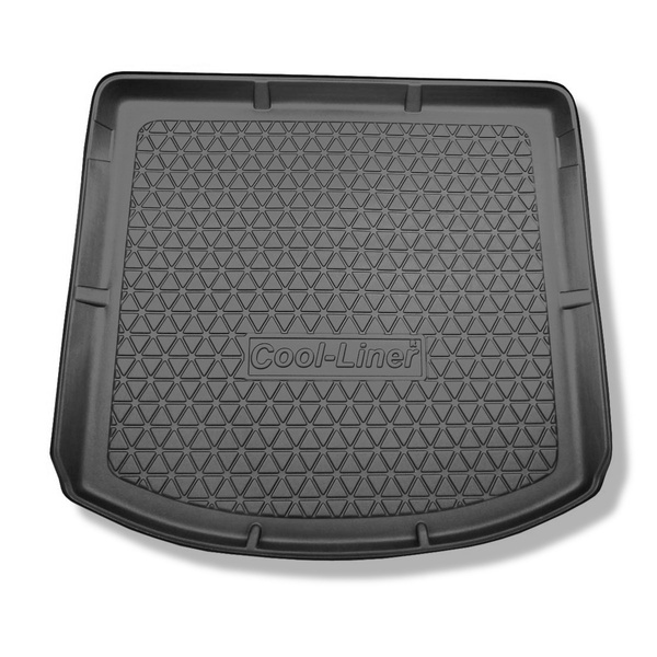 Alfombra para maletero adecuada para Volkswagen Touran I 1T Monovolumen (09.2010-08.2015) - Protector maletero - Alfombrilla maletero antideslizante - 7 plazas; 3a fila abatible