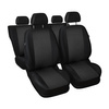 Fundas de asientos hechas a medida para Skoda Fabia II Hatchback, Familiar (2007-2014) segunda fila - banqueta completa - nero