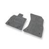 Alfombrillas de Velour adecuadas para Audi Q5 II SUV (2017-....) - alfombras para coche - Premium color gris