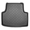 Conjunto de alfombrilla para maletero y alfombrillas para el interior del coche TPE para: Skoda Octavia III 5E Crossover (05.2013-05.2020) - maletero superior; con base multifuncional en la posición más alta