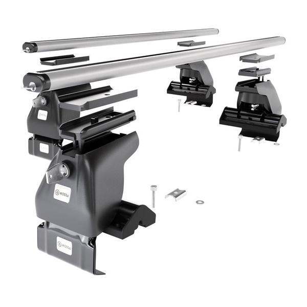 Portaequipajes de techo adecuadas para Audi A8 D3 Sedan (2003-2010) - baca plata para coche - barras para techo de coche - sin puntos de montaje - aluminio