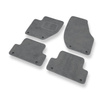 Alfombrillas de Velour adecuadas para Volvo V40 II Hatchback (2012-2019) - alfombras para coche - Premium color gris