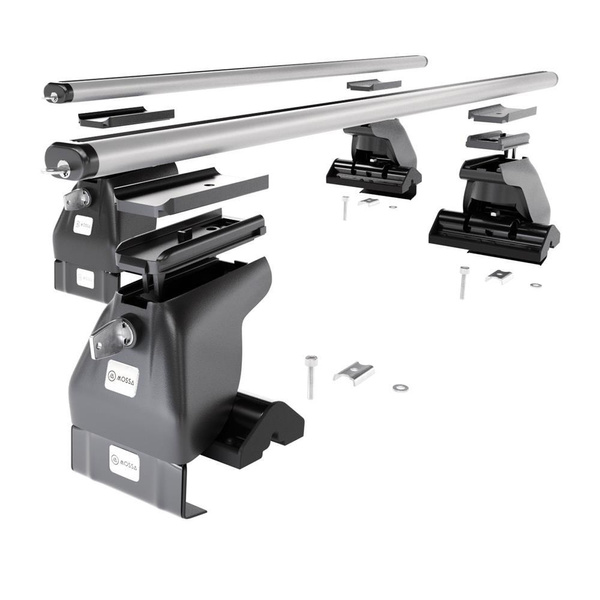 Portaequipajes de techo adecuadas para Toyota RAV4 mk III SUV (2005-2012) - baca plata para coche - barras para techo de coche - sin puntos de montaje - aluminio