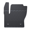 Alfombrillas de goma adecuadas para Ford Kuga II SUV (2012-2019) - alfombras para coche - negro - 4 unidades