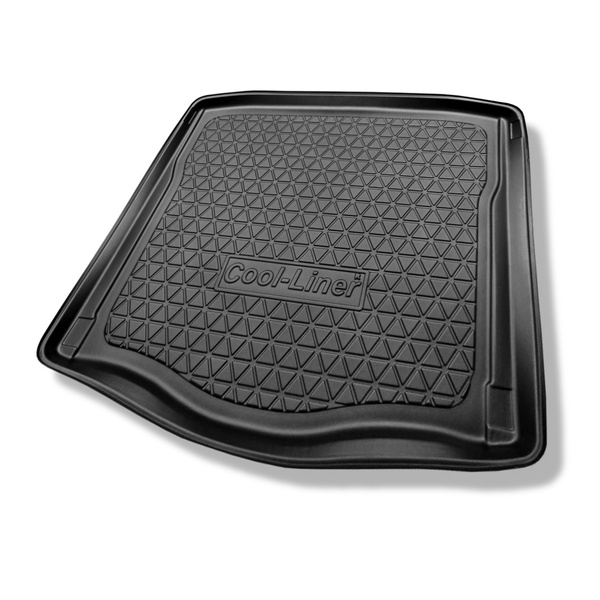 Conjunto de alfombrilla para maletero y alfombrillas para el interior del coche TPE PREMIUM para: Mercedes-Benz CLA C117 Coupé (03.2013-03.2019) - sin compartimento izquierdo