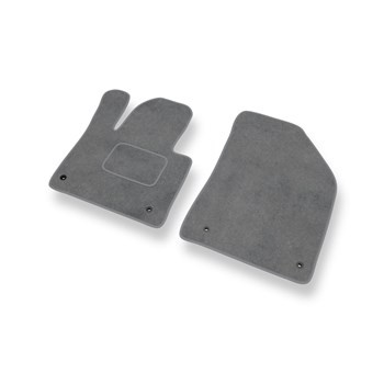 Alfombrillas de Velour adecuadas para Citroen C5 III (2008-2017) - alfombras para coche - Premium color gris