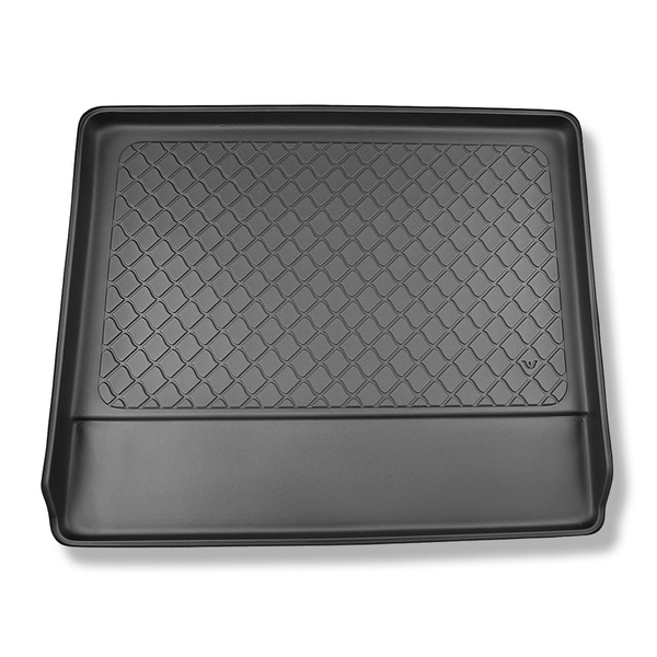 Alfombra para maletero adecuada para Jeep Commander XK SUV (2006-2010) - Protector maletero - Alfombrilla maletero antideslizante - 7 plazas; 3a fila abatible