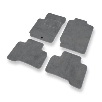 Alfombrillas de Velour adecuadas para Suzuki Grand Vitara II (2005-2014) - alfombras para coche - Premium color gris