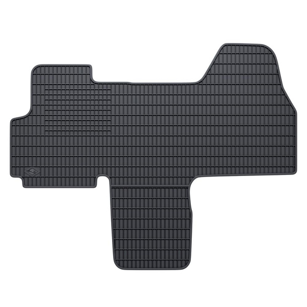 Alfombrillas de goma adecuadas para Fiat Ducato III Furgoneta (2007-2014) - alfombras para coche - negro - 2 unidades