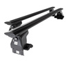 Portaequipajes de techo adecuadas para Toyota Yaris mk II Hatchback (2006-2011) - baca negra para coche - barras para techo de coche - sin puntos de montaje - aluminio