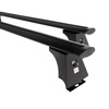 Portaequipajes de techo adecuadas para Fiat Ducato Furgoneta (1996-2005) - baca negra para coche - barras para techo de coche - puntos de montaje - aluminio