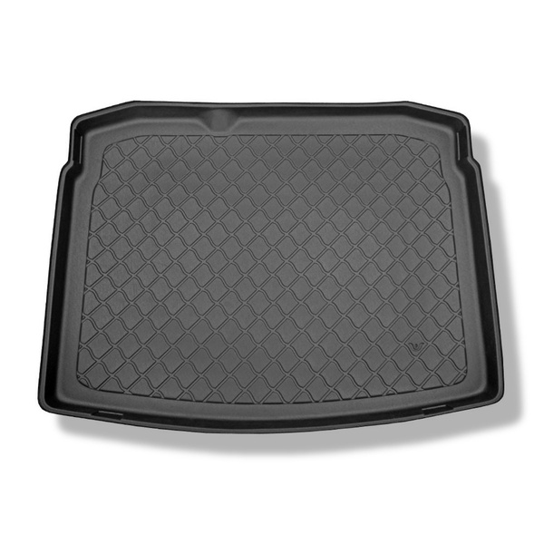 Alfombra para maletero adecuada para Volkswagen Golf VI 5K Comfortline Hatchback (09.2008-09.2012) - Protector maletero - Alfombrilla maletero antideslizante - con rueda de repuesto provisional o kit de reparación