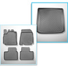 Conjunto de alfombrilla para maletero y alfombrillas para el interior del coche TPE para: Renault Arkana SUV (03.2021-....) - maletero superior; suelo móvil en la posición superior; no adecuado para E-Tech Hybrid