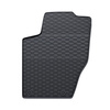 Alfombrillas de goma adecuadas para Peugeot 307 II Break, Hatchback, Cabrio, Berlina, SW (2005-2012) - alfombras para coche - negro - 4 unidades