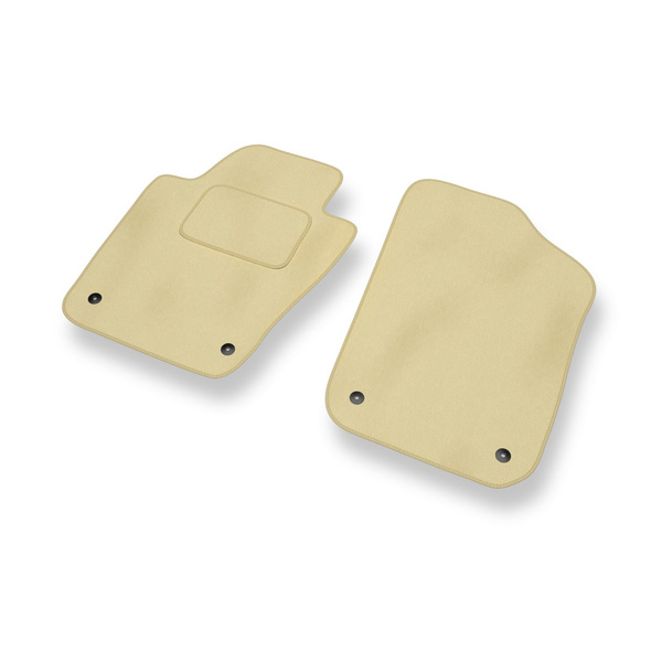 Alfombrillas de Velour adecuadas para SEAT Ibiza IV Hatchback (2008-2017) - alfombras para coche - Premium color beige