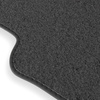 Alfombrillas de fieltro adecuadas para Fiat Panda II (2003-2012) - alfombras para coche - color negro