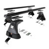 Portaequipajes de techo adecuadas para Volkswagen Passat B8 Berlina (2015-2023) - baca negra para coche - barras para techo de coche - sin puntos de montaje - aluminio