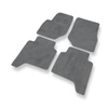 Alfombrillas de Velour adecuadas para Hyundai Terracan SUV (2001-2006) - alfombras para coche - Premium color gris