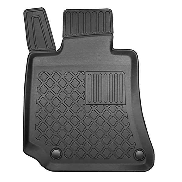 Conjunto de alfombrilla para maletero y alfombrillas para el interior del coche TPE para: Mercedes-Benz Classe E W212 Berlina (03.2009-03.2016) - sin compartimentos; la superficie del depósito se levanta en los asientos de atrás