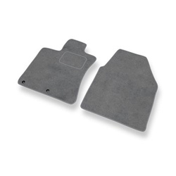 Alfombrillas de Velour adecuadas para Nissan Qashqai I Crossover (2007-2013) - alfombras para coche - Premium color gris