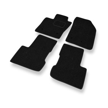 Alfombrillas de fieltro adecuadas para Fiat 500X (2015-....) - alfombras para coche - color negro