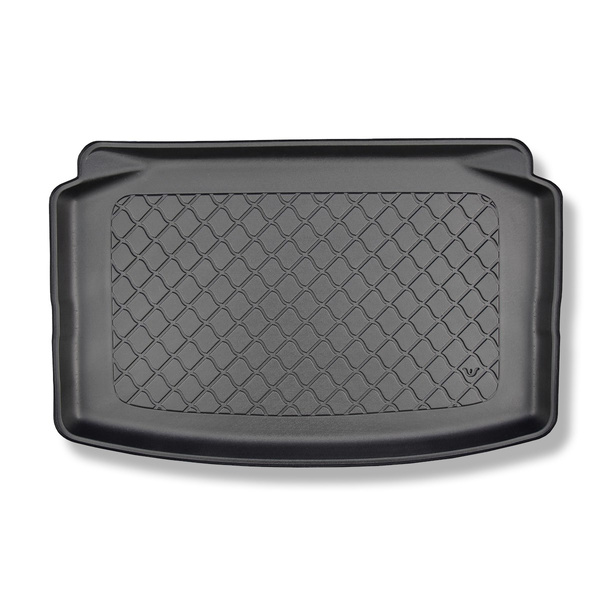 Alfombra para maletero adecuada para Volkswagen Polo VI 2G AW Hatchback (10.2017-....) - Protector maletero - Alfombrilla maletero antideslizante - parte inferior del maletero; modelos sin base móvil en el maletero