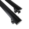 Portaequipajes de techo adecuadas para Skoda Enyaq iV SUV (2021-....) - baca negra para coche - barras para techo de coche - railing integrado - aluminio