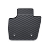 Alfombrillas de goma adecuadas para Ford Mondeo V Hatchback, Familiar, Berlina (2014-2021) - alfombras para coche - negro - 4 unidades