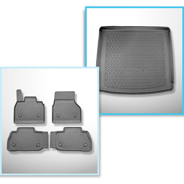 Conjunto de alfombrilla para maletero y alfombrillas para el interior del coche TPE para: BMW iX i20 SUV (11.2021-....)