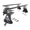 Portaequipajes de techo adecuadas para Opel Insignia Berlina (2009-2017) - baca negra para coche - barras para techo de coche - sin puntos de montaje - acero
