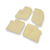 Alfombrillas de Velour adecuadas para Mitsubishi Space Star I Monovolumen (1999-2006) - alfombras para coche - Premium color beige